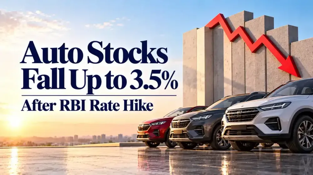 auto stocks fall rbi rate hike ashok leyland bajaj auto Auto Stocks Fall After RBI Rate Hike; Ashok Leyland, Bajaj Auto, Hyundai Drop Up To 3.5%