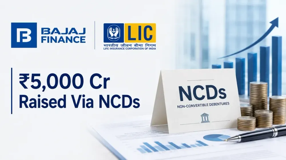lic invests 5000 crore bajaj finance ncds Bajaj Finance Raises ₹5,000 Crore From LIC Through NCD Issue