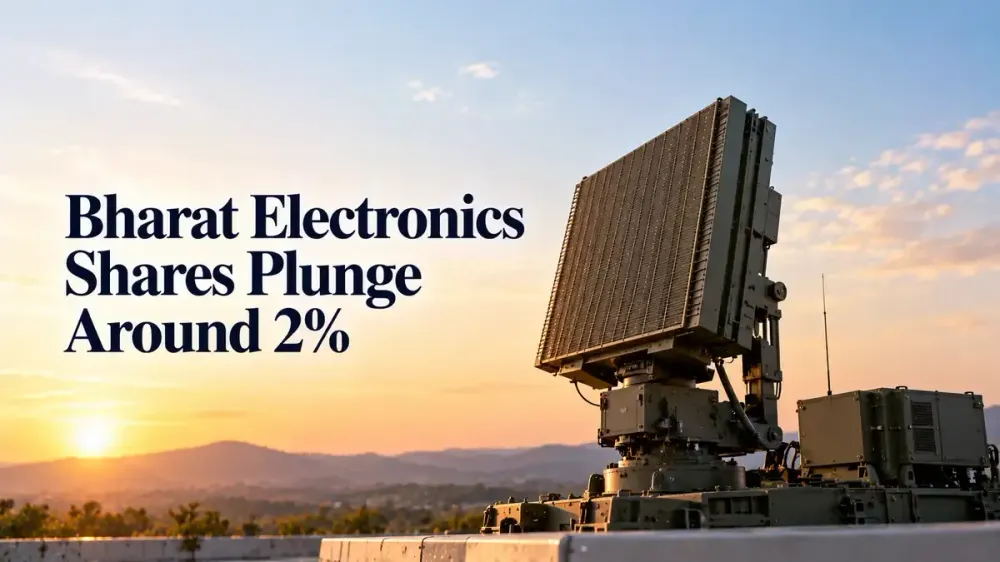 bharat electronics share price falls radar deal additional orders Bharat Electronics Shares Plunge Around 2% Despite ₹770 Crore Radar Deal And ₹1,011 Crore In Additional Orders
