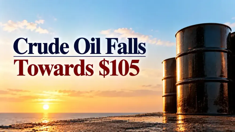 crude oil price falls russian supply hopes middle east risks Crude Oil Price Falls Towards $105 As Russian Supply Hopes Offset Middle East Disruption Risks