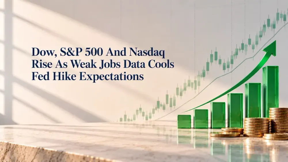 us equities close higher as weak jobs data shifts rate hike expectations Wall Street Rises As Dow, S&P 500