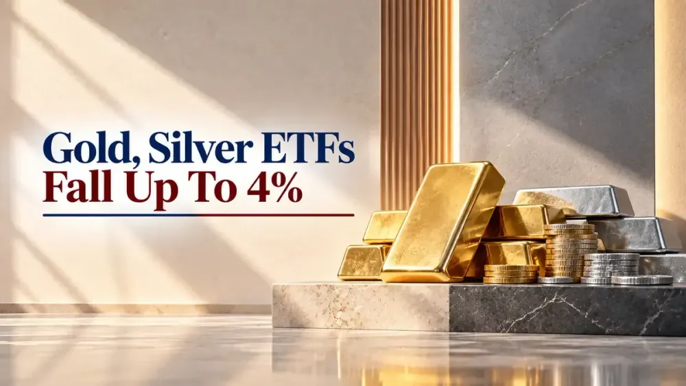 gold silver etfs fall up to 4 percent today why precious metal prices are falling Gold, Silver ETFs Fall Up To 4% Today: Why Precious Metal Prices Are Falling