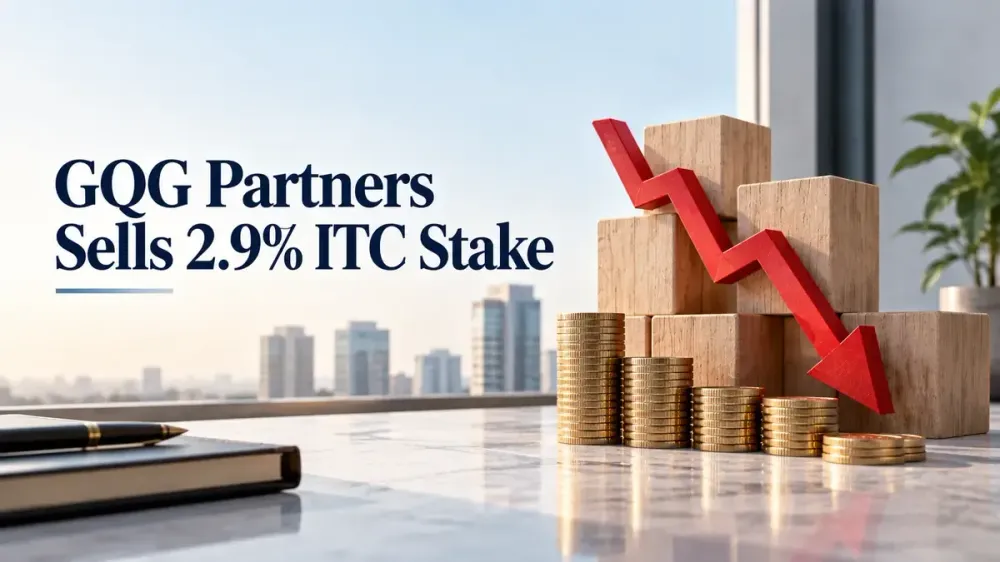 gqg partners sells 2 9 percent itc stake for rs 9395 crore GQG Partners Sells 2.9% ITC Stake