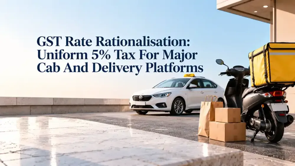 gst reforms set uniform rate for delivery and cab platforms Changes For Ola, Uber, Swiggy, Zomato, Amazon And Flipkart
