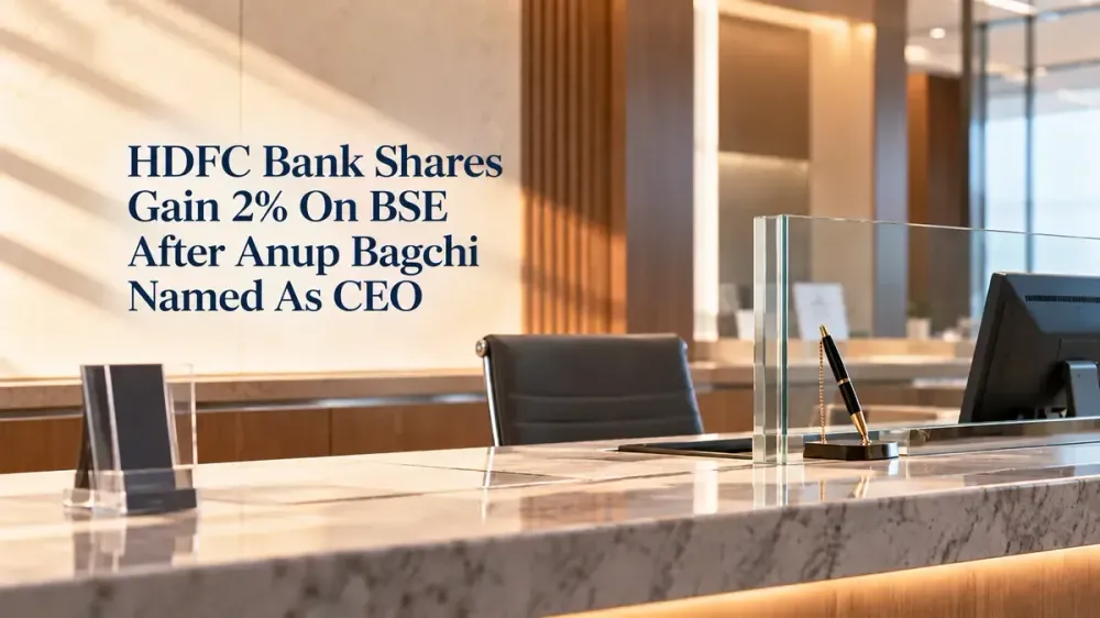 hdfc bank shares and q2 business update shows significant growth as anup bagchi takes charge HDFC Bank Shares Gain 2% On BSE After Anup Bagchi Named As CEO; Significant Q2 Growth Adds To Investor Confidence