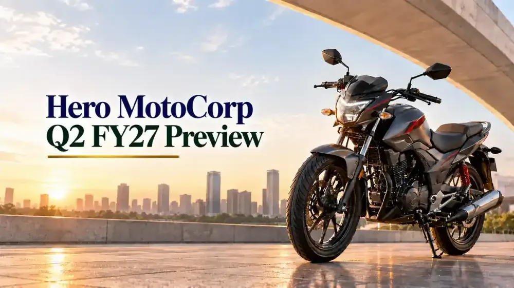 hero motocorp q2 results fy27 Hero MotoCorp Q2 FY27 Results: Earnings Preview, Recent Sales Growth And Latest Share Price Movement