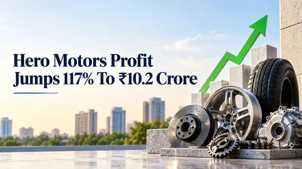 hero motors q2 results fy 2026 27 Hero Motors Shares In Focus Today After Q2 FY 2026-27 Profit Jumps 117% To ₹10.2 Crore