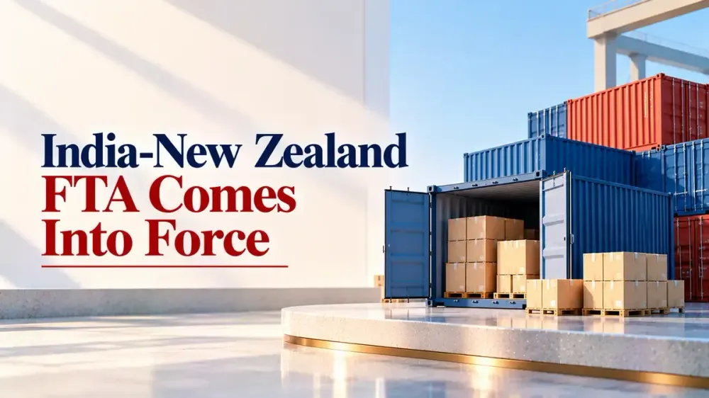 india new zealand fta duty free exports 20 billion investment India-New Zealand FTA Comes Into Force