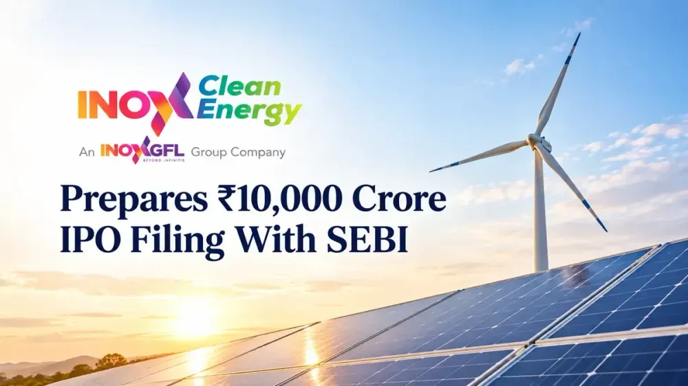 inox clean energy likely to file 10000 crore ipo with sebi Inox Clean Energy Targets ₹10,000 Crore IPO