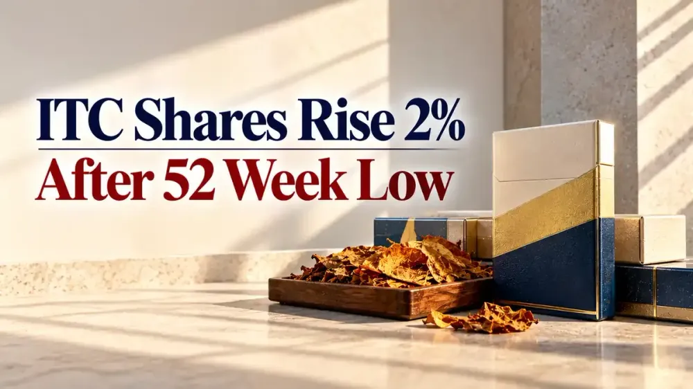 itc share price rises 2 percent after hitting 52 week low stock down 30 percent 2026 ITC Share Price Rises 2% After Hitting 52-Week Low; Stock Down Nearly 30% In 2026