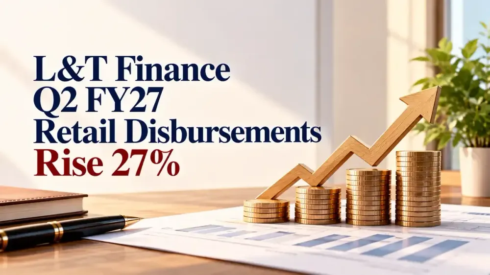 l and t finance q2 fy27 retail disbursements rise 27 percent L&T Finance Q2 FY27 Retail Disbursements Rise 27% To ₹24,000 Crore