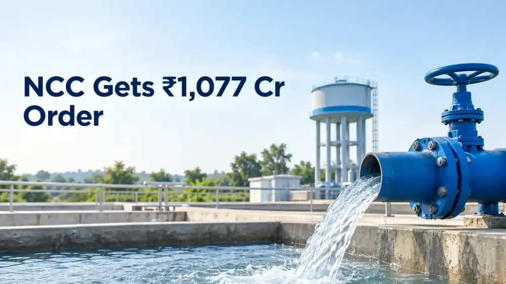 ncc bags rs 1077 crore drinking water supply order from andhra pradesh NCC Gets ₹1,077 Crore Order For Drinking Water Supply Project From Andhra Government