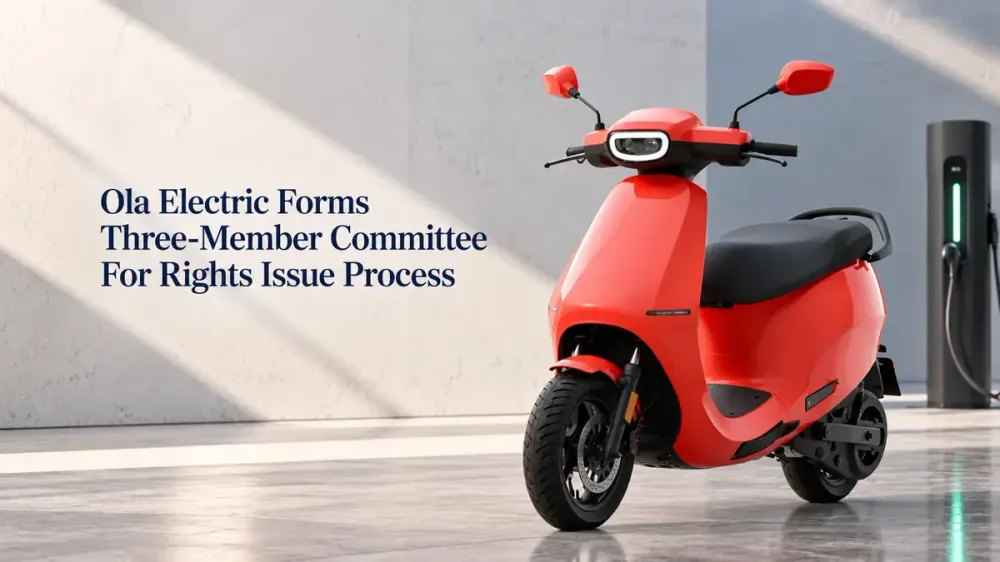 ola electric forms three member committee for rights issue Ola Electric Moves Ahead With Rights Issue As Board Forms Key Committee