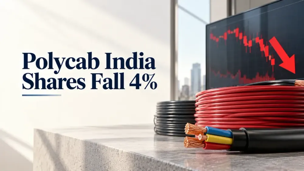 polycab india share price falls 4 percent nse fo exit 100 percent margin Polycab India Share Price Falls 4% After NSE F&O Exit; 100% Margin To Kick In From October 14
