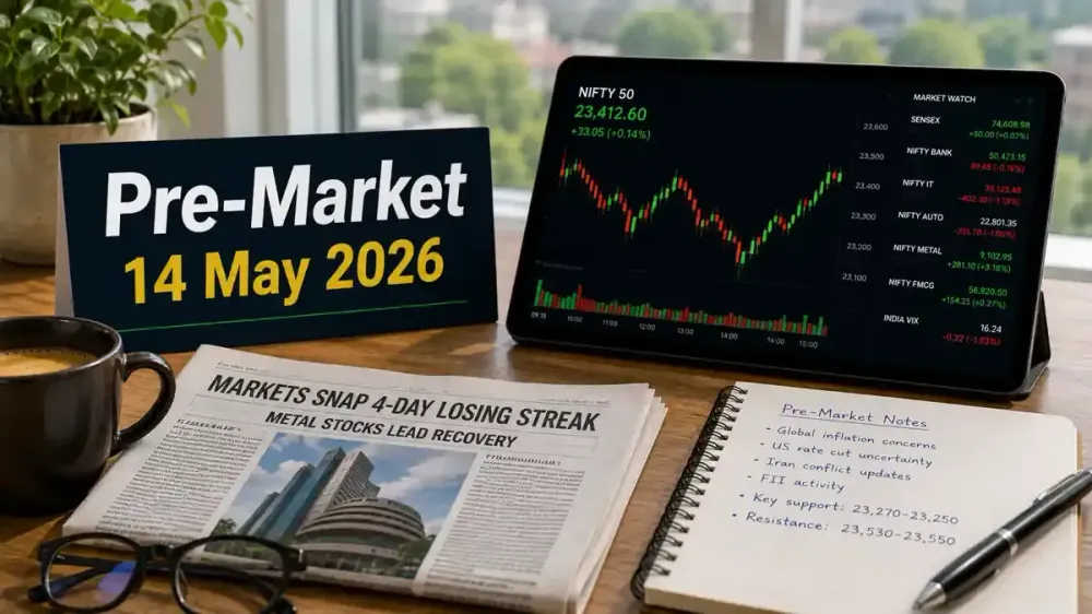 pre-market-14-may-2026-nifty-snaps-4-day-losing-streak-gift-nifty-signals-positive-start pre-market-14-may-2026-nifty-snaps-4
