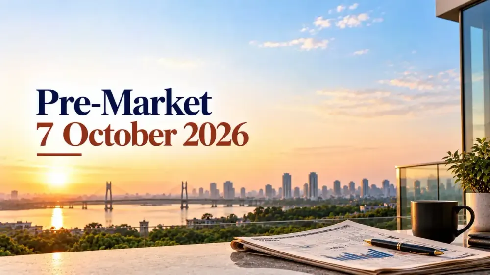 pre market 7 october 2026 gift nifty hints at negative start rbi policy today Pre-Market 7 October 2026