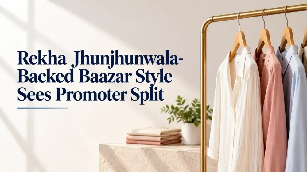 baazar style promoter split rohit kedia pradeep agarwal exit Rekha Jhunjhunwala-Backed Baazar Style Sees Promoter