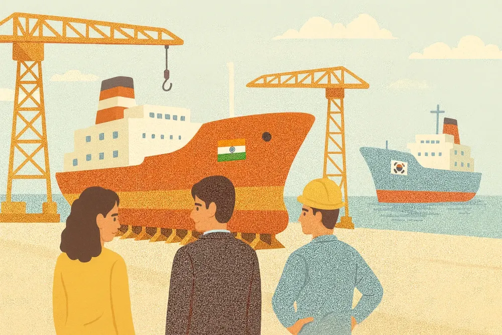 India’s ₹70,000 Cr Shipbuilding Gamble: Can We Compete with China and South Korea? India’s ₹70,000 Cr Shipbuilding Gamble: Can We Compete with China and South Korea?