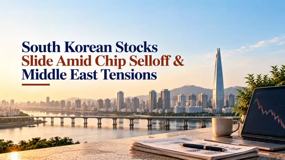 south korean stocks fall as chipmakers slide and foreign selling persists South Korean Stocks Slide As Chip Selloff Deepens: Samsung, SK Hynix Fall As Foreign Investors Sell 604.8 Billion Won