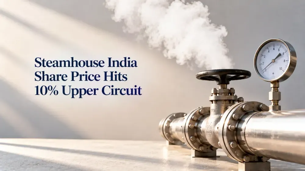 steamhouse india shares hit upper circuit after significant q1 fy27 results Steamhouse India Share Price Hits 10% Upper Circuit At ₹118.45; Q1 FY2026-27 Profit Soars 80% And Revenue Up 13%