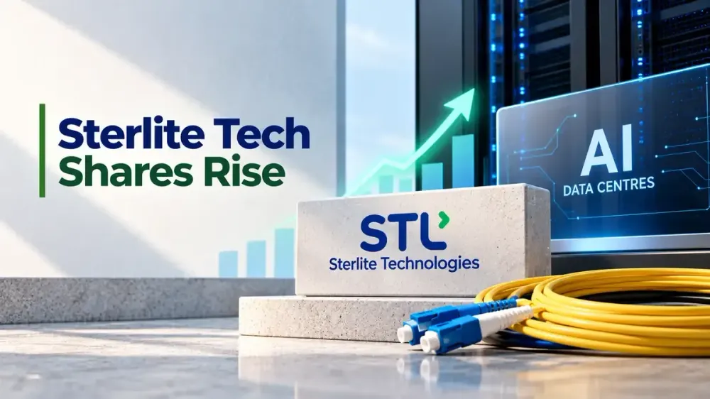 sterlite tech shares gain us certification ai data centre fibre Sterlite Tech Shares Rise On US Certification