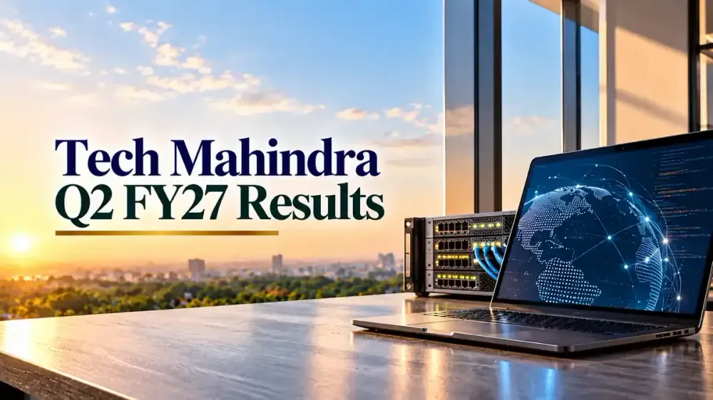 tech mahindra share price in focus as company announces q2 fy27 results Tech Mahindra Q2 FY27 Results: Consolidated Revenue Rises 15.6% To ₹16,180 Crore, EBIT Jumps 40.5% Year-On-Year