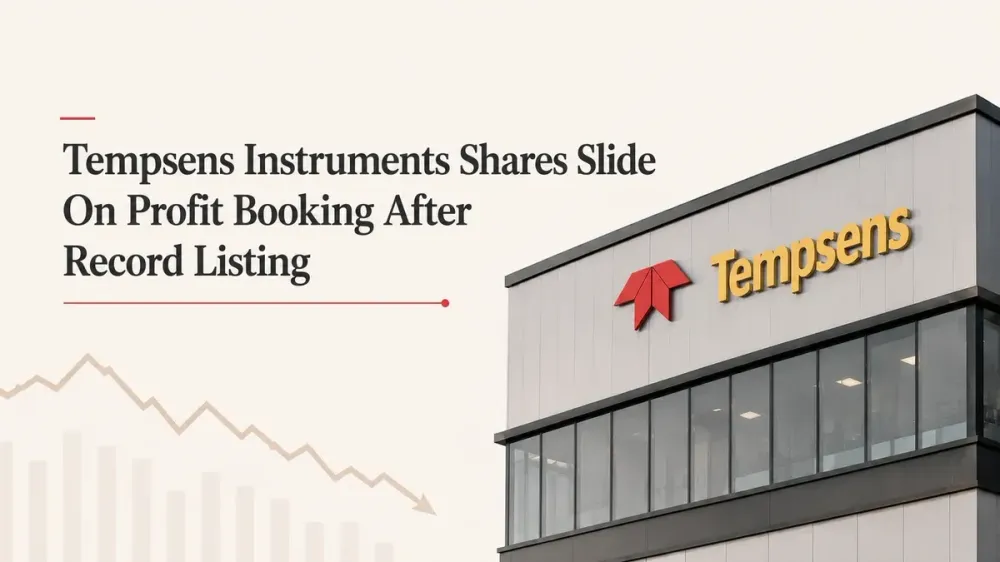 tempsens instruments shares slide profit booking listing Tempsens Instruments Shares Slide