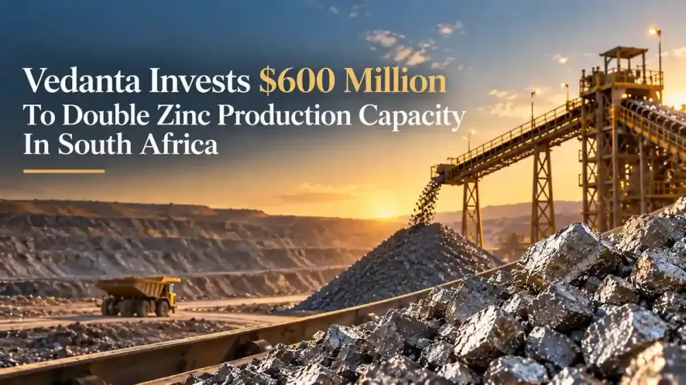 Vedanta Invests $600 Million To Double Zinc Production Capacity