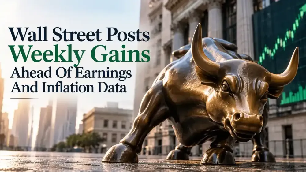 wall street stocks rise as investors await earnings and inflation data Wall Street Posts Weekly Gains