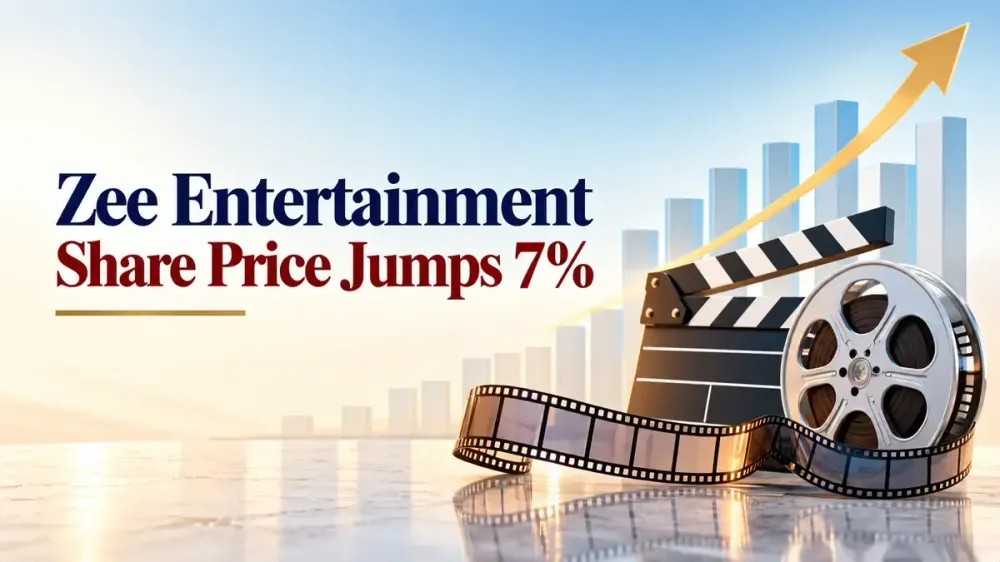 zee entertainment share price jumps 7 percent to 74 90 october 12 2026 Zee Entertainment Share Price Jumps 7% To ₹74.90, Extends Rally For Second Straight Session