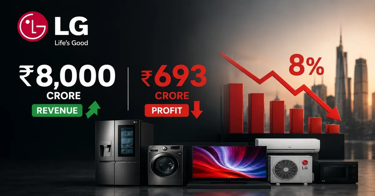 LG Electronics India Q4FY26: Revenue Crosses ₹8,000 Crore But Profit Falls 8%