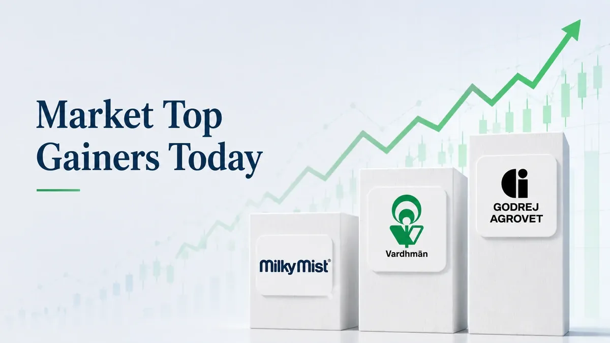 Stock market today: Milky Mist Dairy, Vardhman Textiles, Godrej Agrovet among top gainers