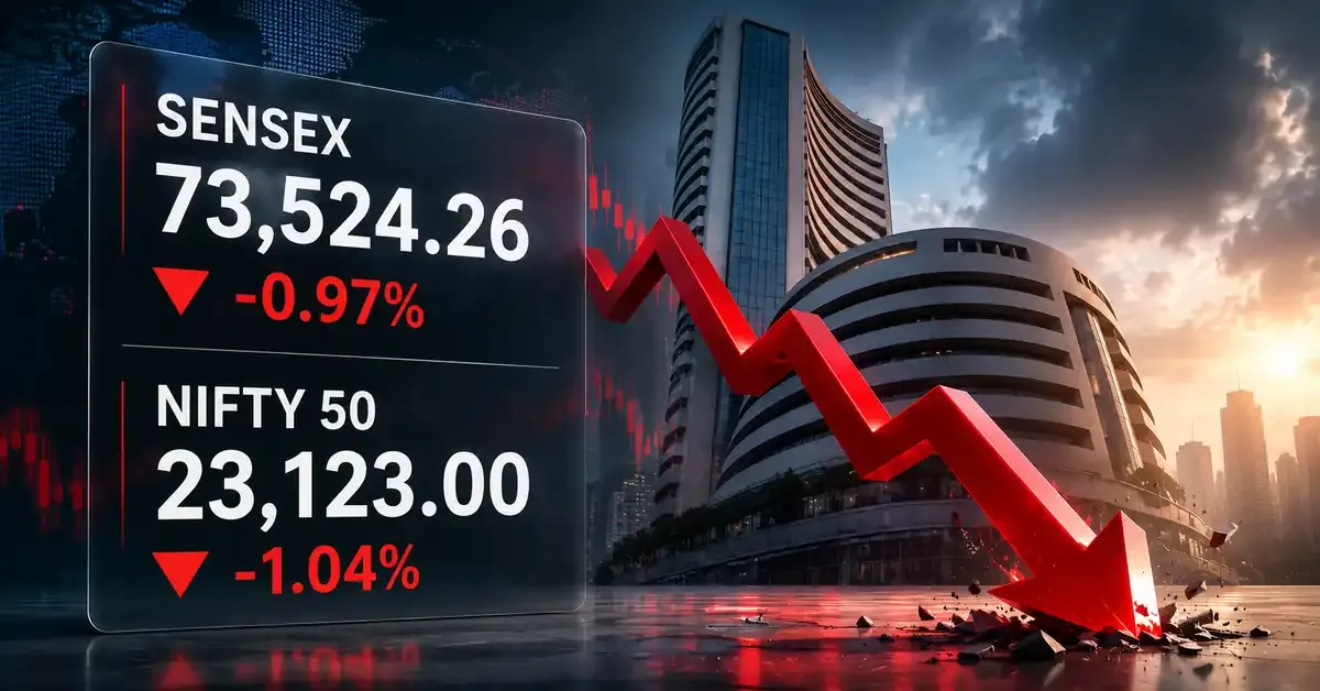 sensex-nifty-fall-west-asia-tensions-oil-prices-fii-selling sensex-nifty-fall-west-asia-tensions