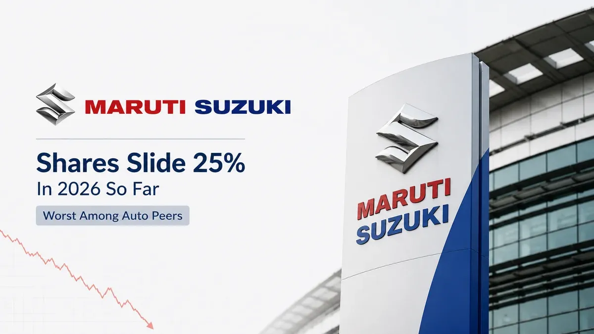 Maruti Suzuki Shares Slide 25% In 2026 So Far, Worst Among Auto Peers