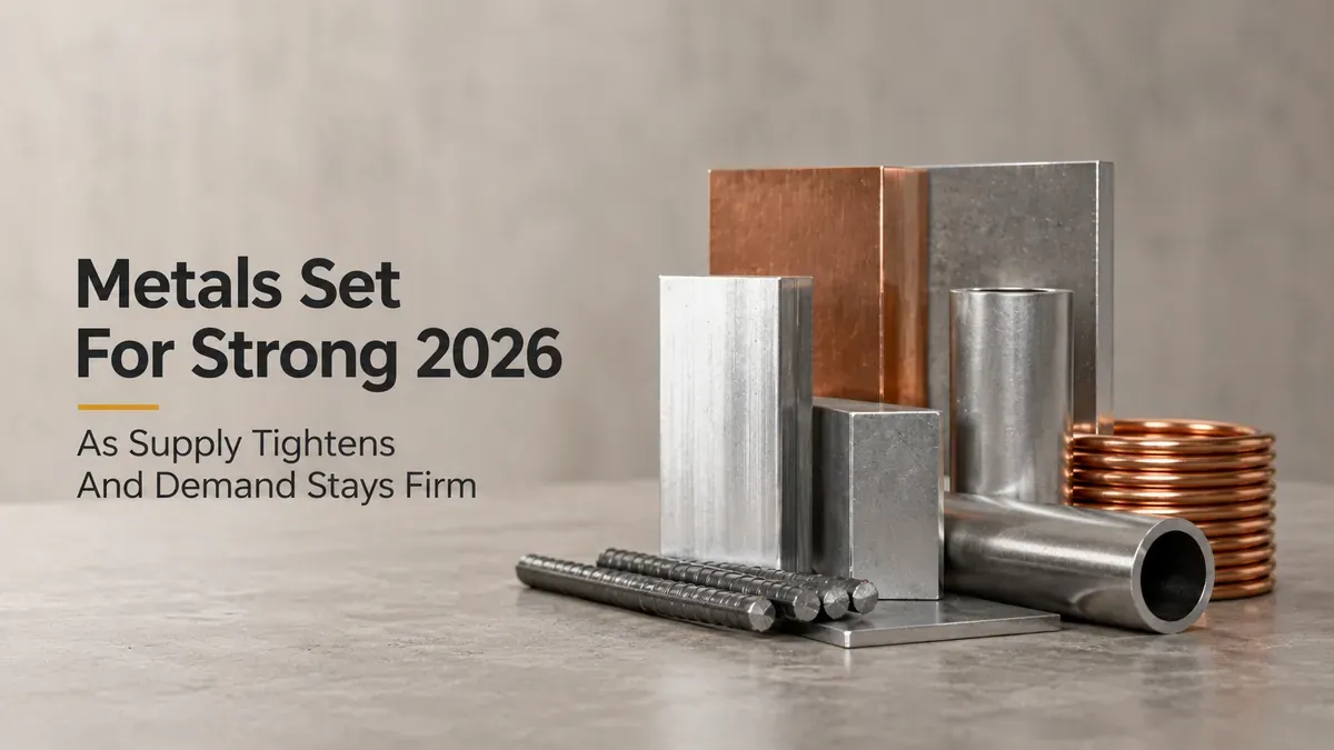 Metals Set For Strong 2026 As Supply Tightens And Demand Stays Firm 