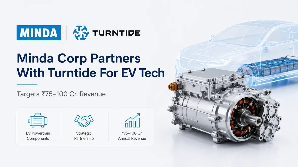 Minda Corp Partners With Turntide For EV Tech, Targets ₹75–100 Cr. Revenue
