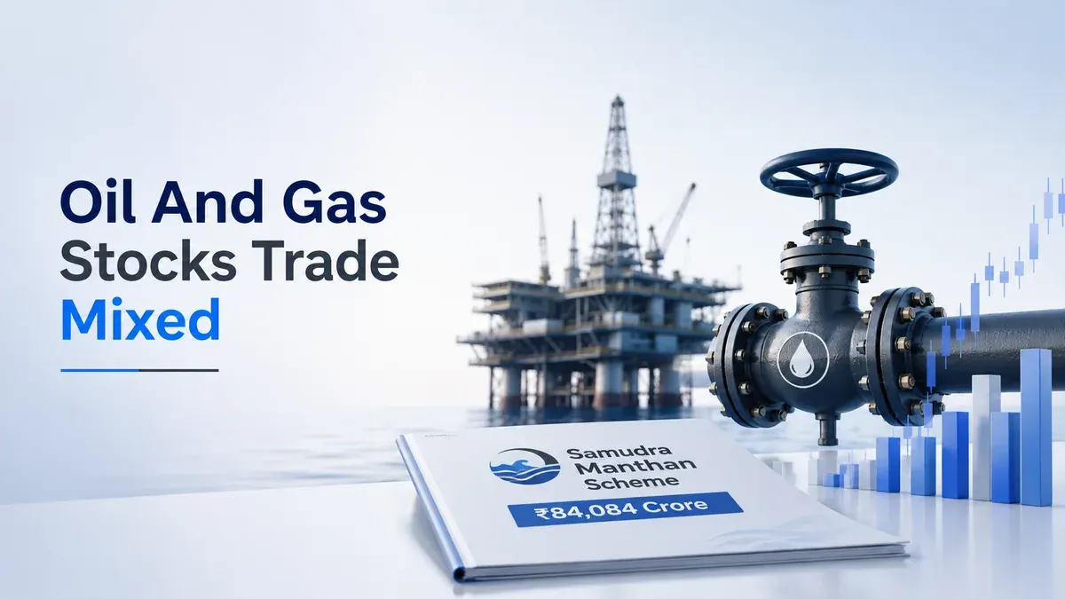 Oil And Gas Stocks Trade Mixed After Centre Clears ₹84,084 Crore Samudra Manthan Scheme