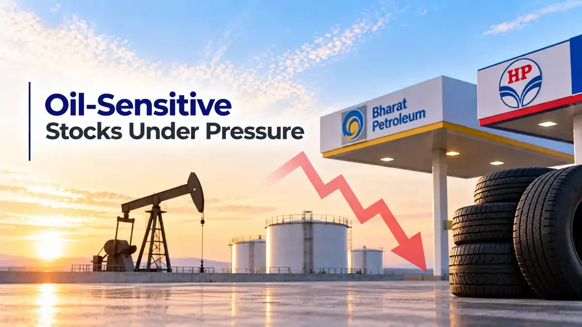 crude sensitive oil stocks under pressure brent nears 100 bpcl hpcl tyre stocks falls Oil-Sensitive Stocks Under Pressure As Brent Nears $100; BPCL, HPCL, And Tyre Stocks Under Pressure