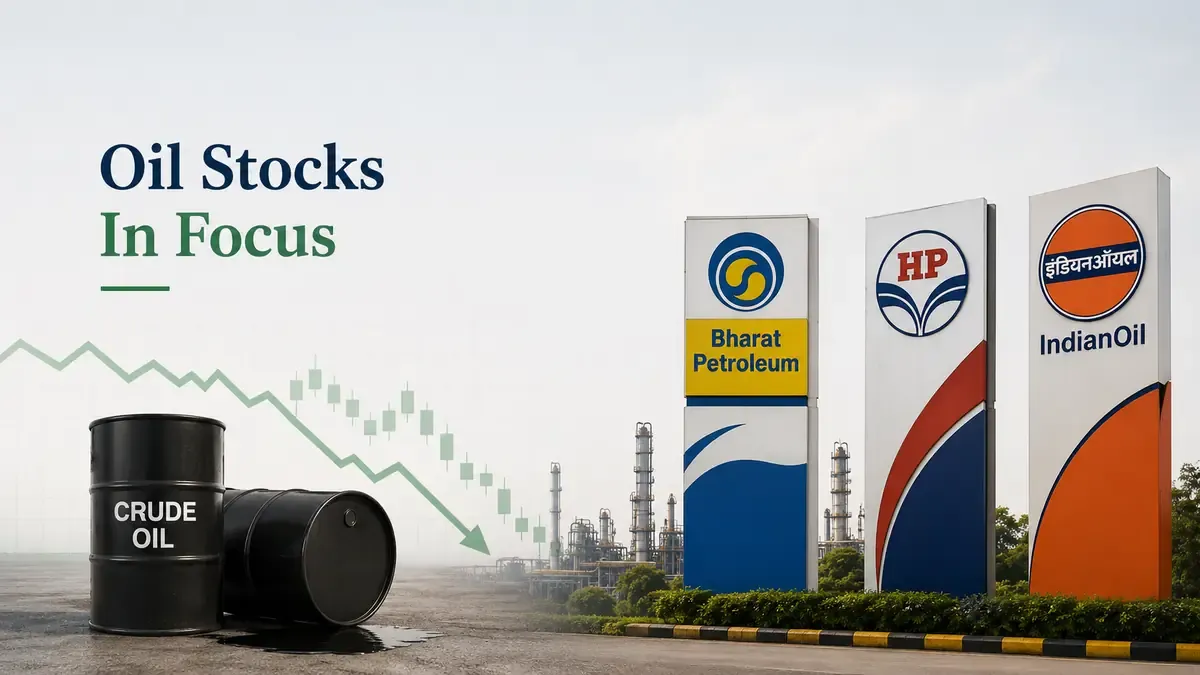 oil stocks rise crude price fall bpcl hpcl indian oil