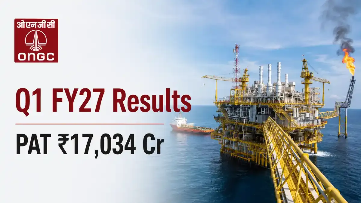 ongc q1 fy 27 results pat 17034 crore ONGC Q1 FY 2026-27 Results: Net Profit Jumps 112% To ₹17,034 Crore