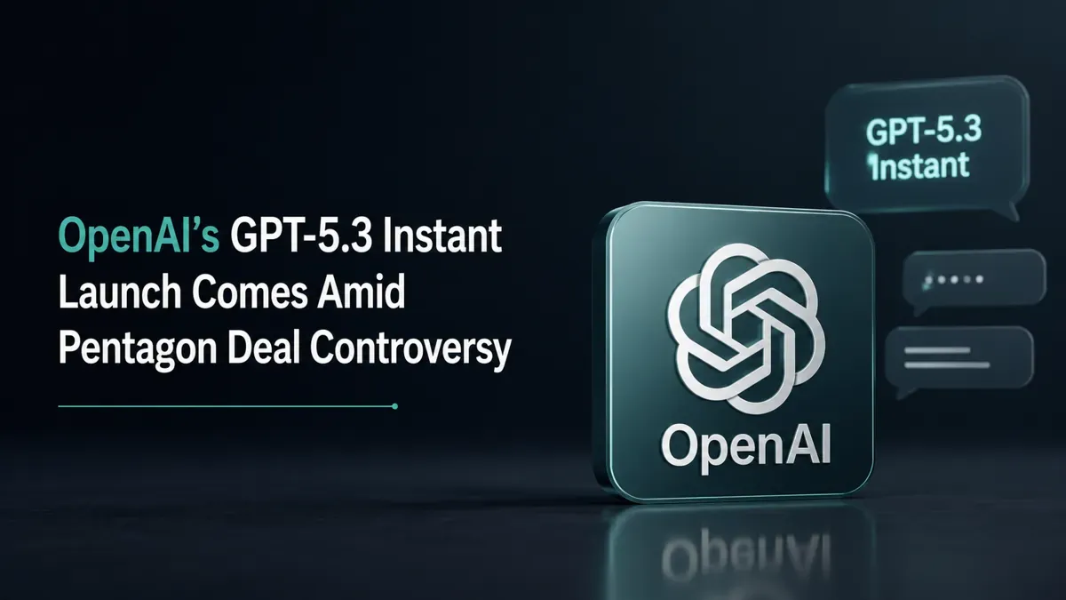 OpenAI’s GPT-5.3 Instant Launch Comes Amid Pentagon Deal Controversy