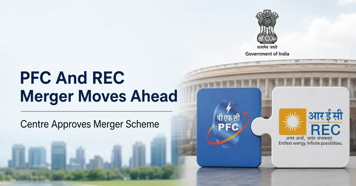 PFC And REC Merger Moves Ahead As Government Pushes PSU Consolidation