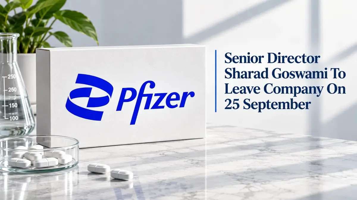 Pfizer Limited Sees Senior Management Change As Sharad Goswami Steps Down