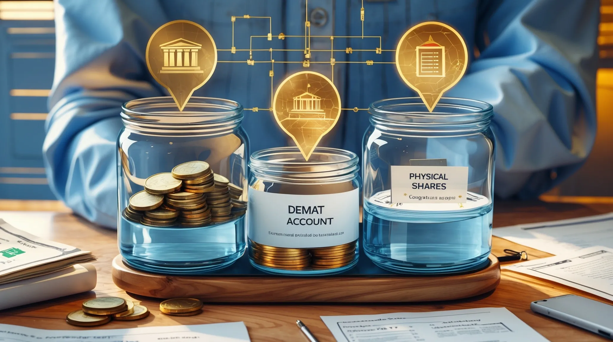 How to convert physical shares into demat form