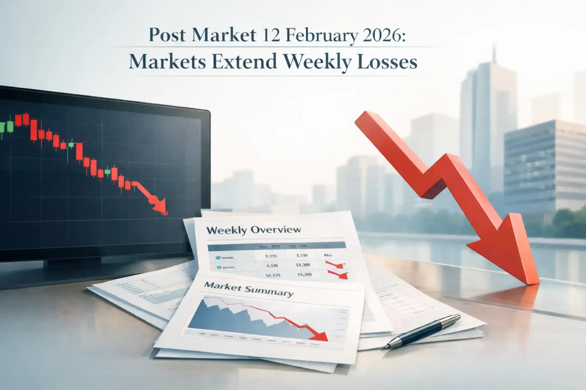 post-market-12-february-2026-markets-extend-weekly-losses sensex-nifty-slip-it-stocks-fed-concerns