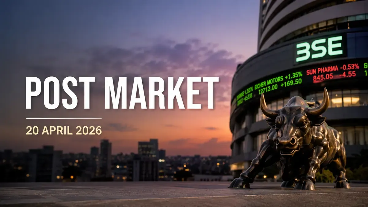 Post Market, 20 April 2026: Markets End With Marginal Gains Amid Global Tensions
