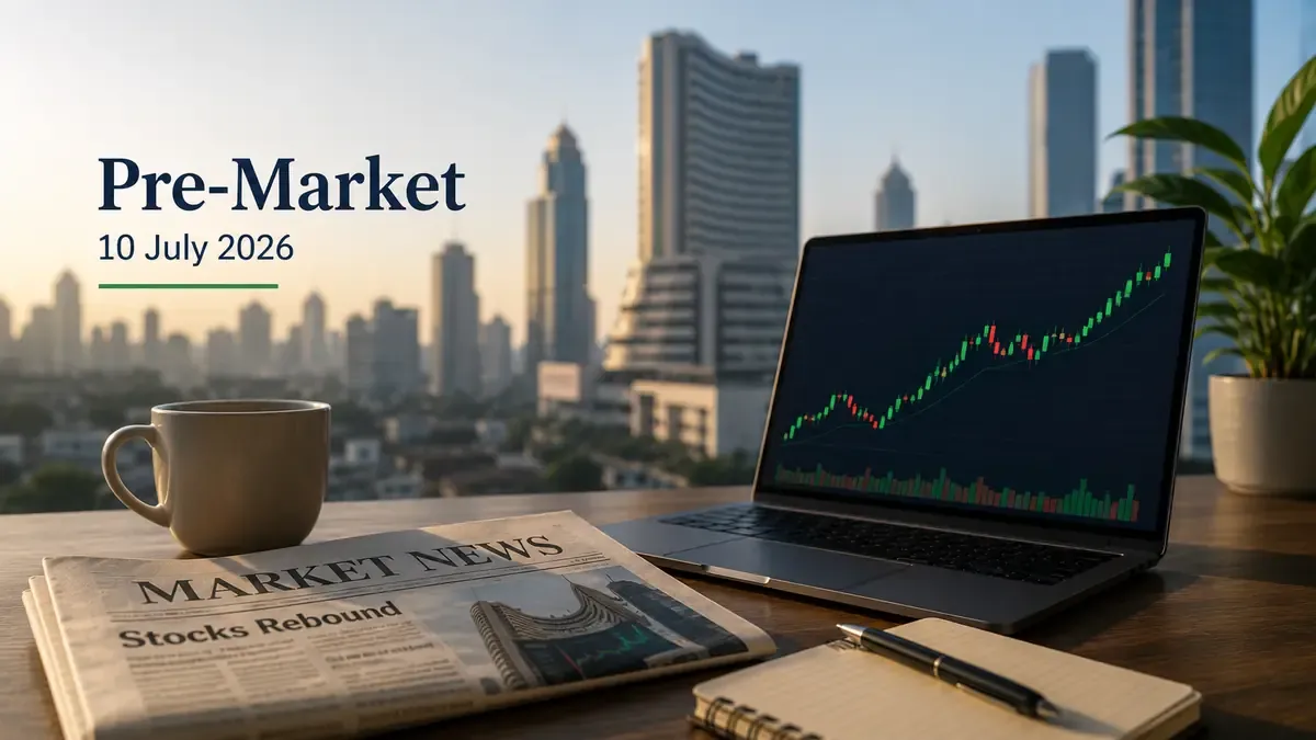 Pre-Market 10 July 2026: Nifty Recovers After Sell-Off, US-Iran Tensions Persist, Crude Near $78: What’s Next?