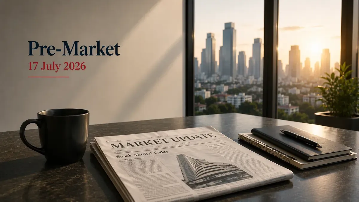pre market 17 july 2026 nifty outlook gift nifty today market outlook Pre-Market 17 July 2026: Sensex Ends Flat; Q1 Earnings, Crude Oil And GIFT Nifty In Focus