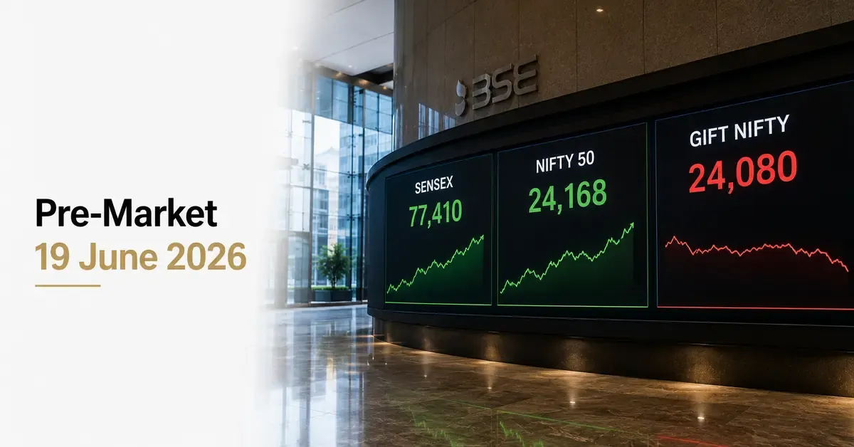 pre-market-19-june-2026-sensex-77410-nifty-24168-gift-nifty-fed-market-outlook pre-market-19-june-2026-sensex