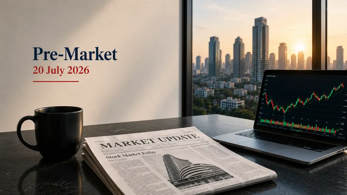 pre market 20 july 2026 nifty outlook gift nifty market outlook Pre-Market 20 July 2026: Sensex Soars 964 Points, GIFT Nifty Signals Firm Start; What To Expect From Nifty Today